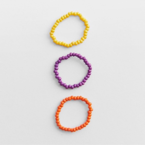 Zara Beaded Stretch Rings - Picture 4 of 5